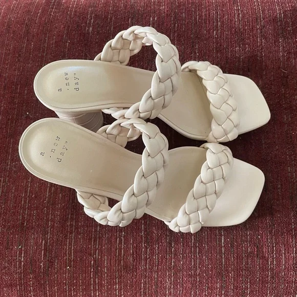 A New Day Women's Basil Mule Heels Size 7.5 - Picture 6 of 13